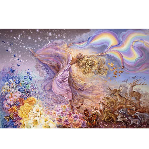 JOSEPHINE WALL GREETING CARD Rainbow Girl